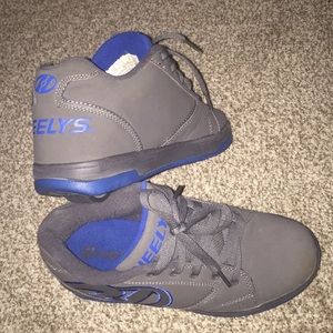 Grey and Blue Boys’ Heely’s